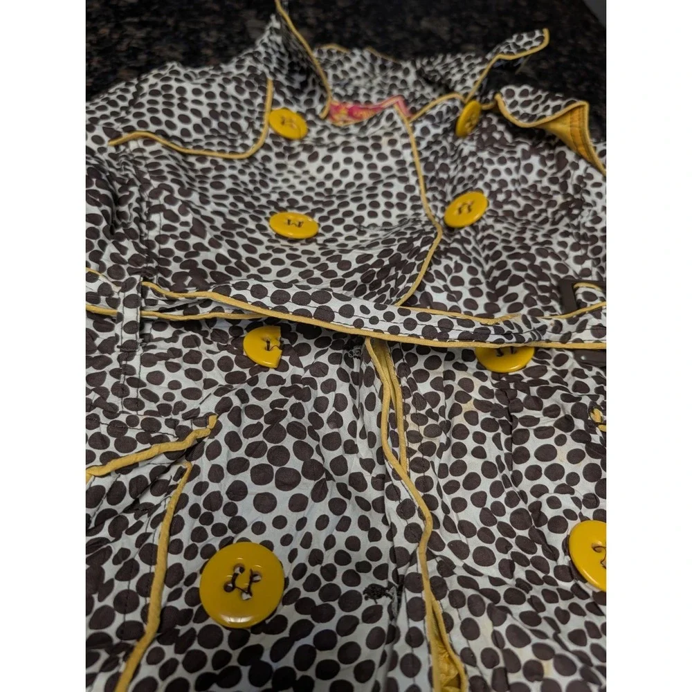 Girls Dollhouse Dark Brown And Yellow Jacket Size 12